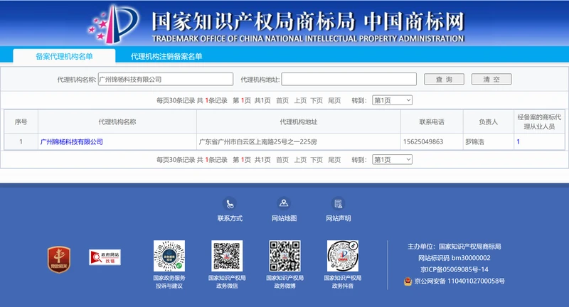商标代理机构备案